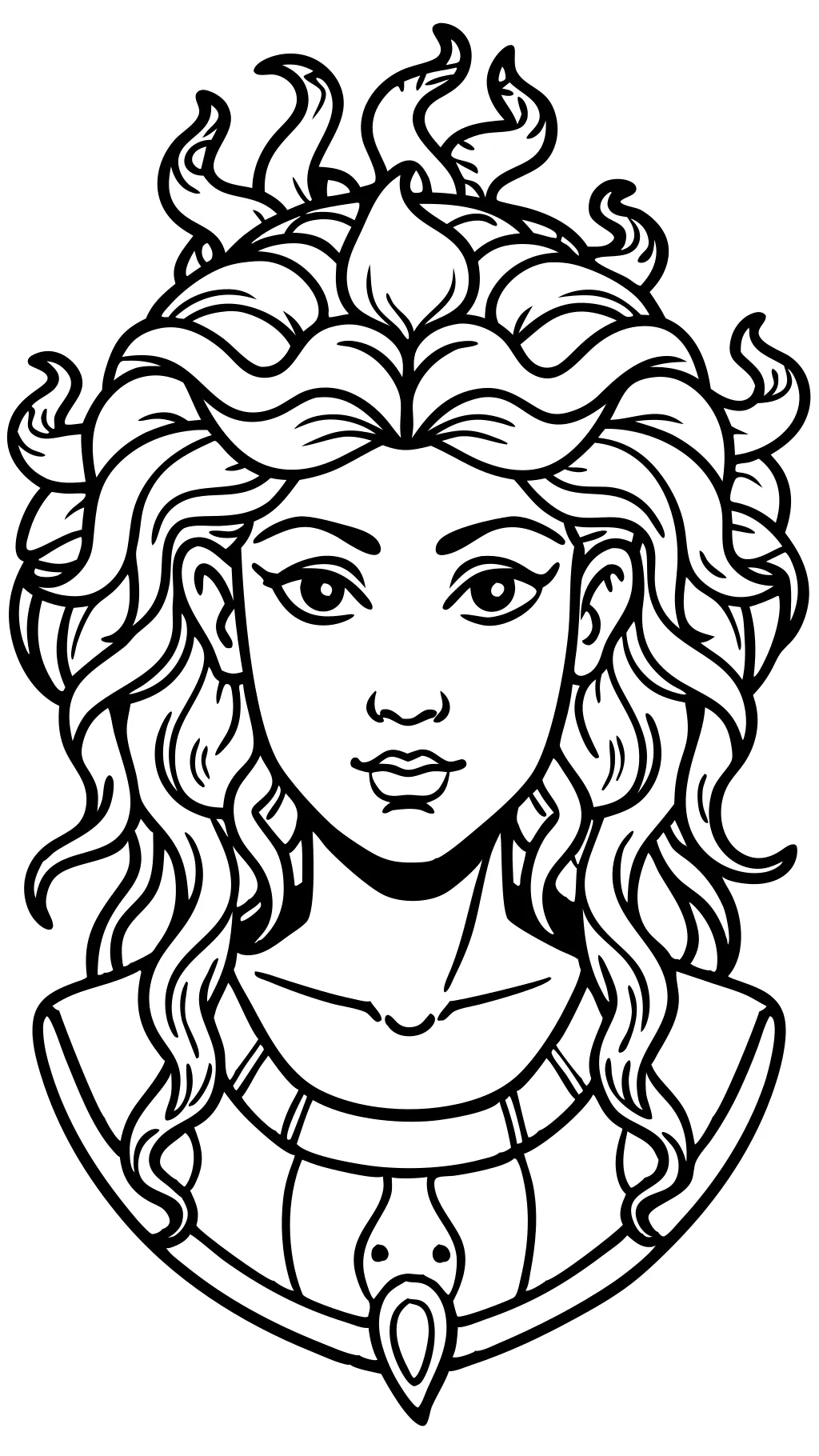 coloring pages of medusa